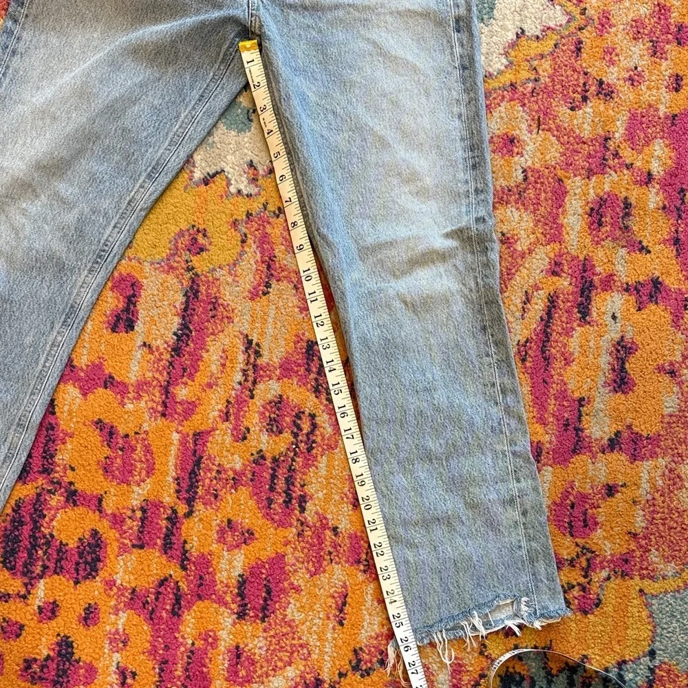 Agolde Light Blue Straight Leg Jeans - Picture 8 of 8